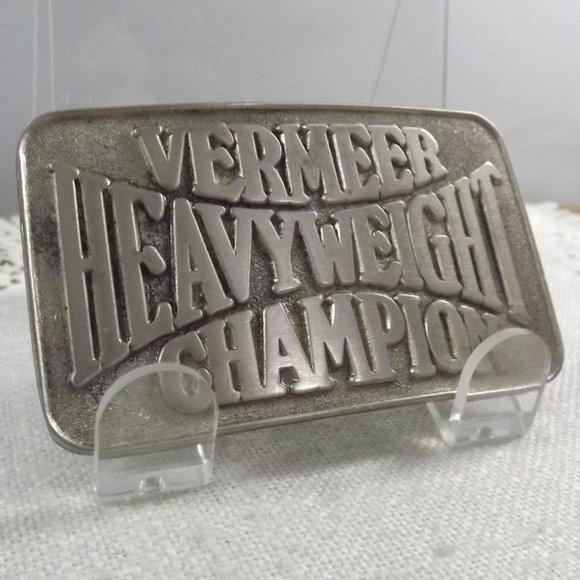 Vermeer Heavyweight Champion Machinery Belt Buckle - Picture 3 of 8